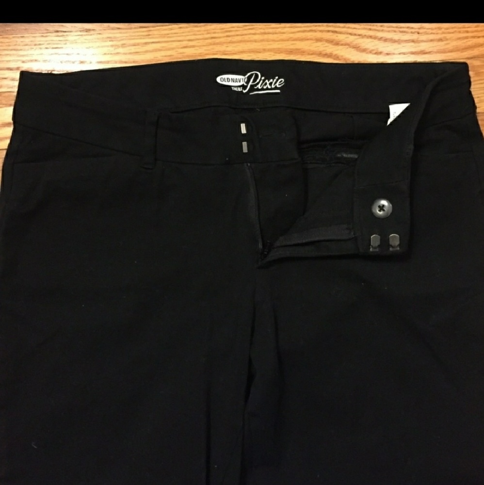 Black old navy pixie ankle pants sz 8